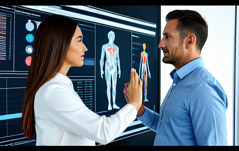A professional male and female marketer, fully clothed in modest business attire, are engaged in strategic discussions in a high-tech modern office. They are looking at large holographic data visualizations and collaborating on a global marketing strategy, showcasing the integration of AI and big data analytics. The scene emphasizes innovation and forward-thinking. The image should feature perfect anatomy, correct proportions, natural poses, well-formed hands, and proper finger count. It must be safe for work, appropriate content, professional, and family-friendly.